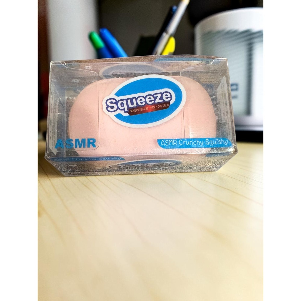 ASMR Crunchy Squishy Stress Relief Toy Pink Simulated Soap Toy